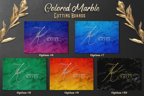 Marble Glass Cutting Board, Personalized Cutting Board for Bar, Kitchen Decor, Housewarming Gift, Glass Cutting Board