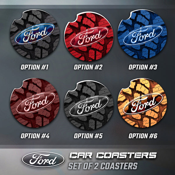 Ford Car Coasters, Ford Accessories