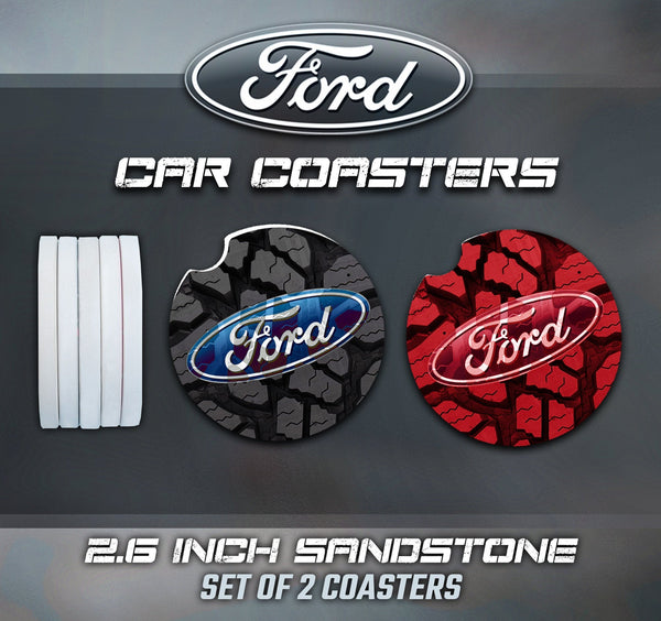 Ford Car Coasters, Ford Accessories
