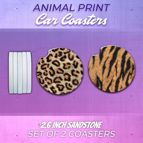 Cheetah Car Coasters, Cheetah Car Coaster, Lion Car Coasters, Cow Car Coasters, Giraffe Car Coasters, Zebra Car Coasters