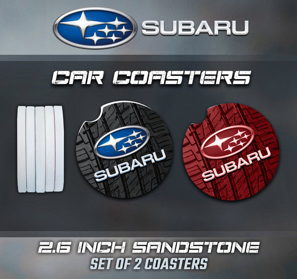 Subaru Car Coasters, Subaru Car Coasters, Subaru Sandstone Car Coasters, Subaru Accessories