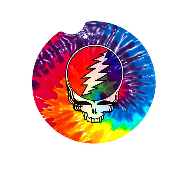 Grateful Dead Car Accessories, Grateful Dead Car Coasters, Grateful Dead Car Coaster, Grateful Dead Gifts, Grateful Dead Accessories
