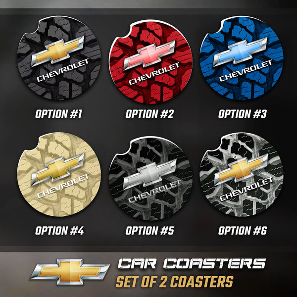 Chevy Car Coasters, Chevy Accessories, Chevy Car Coaster