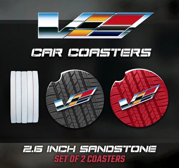 Cadillac CTS-V Car Coasters, Cadillac Car Coasters, Cadillac Accessories, Cadillac Car Coaster