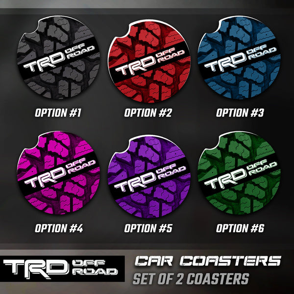 Toyota TRD Car Coasters, Toyota TRD Car Coasters, Toyota TRD Accessories, Toyota Car Coaster
