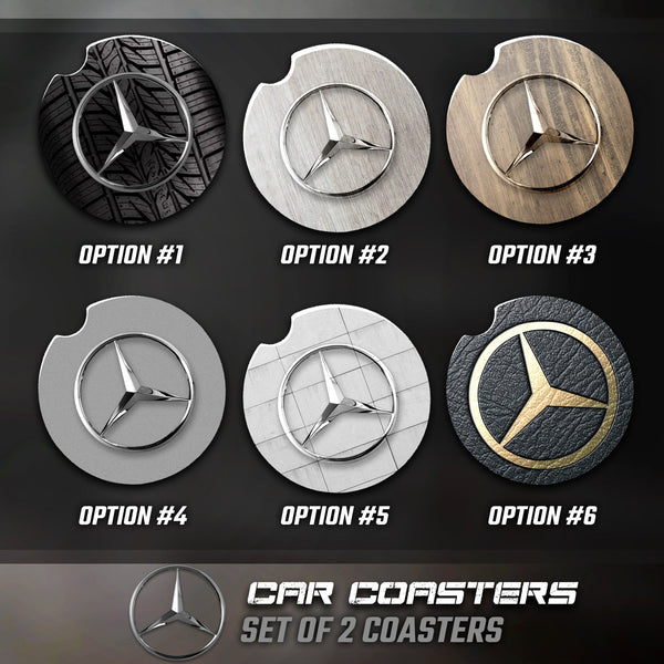 Mercedes Car Coasters, Mercedes Accessories, Mercedes Car Coaster
