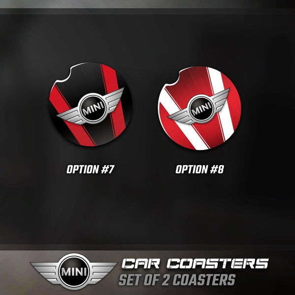 Mini Cooper Car Coasters, Mini Cooper Accessories, Mini Cooper Car Coaster