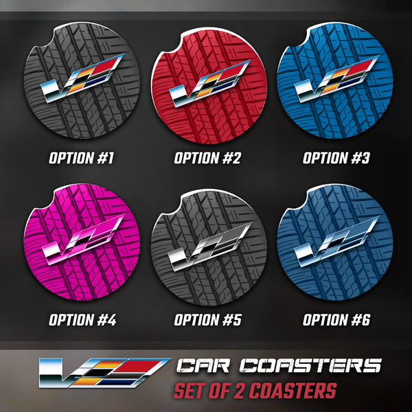 Cadillac CTS-V Car Coasters, Cadillac Car Coasters, Cadillac Accessories, Cadillac Car Coaster