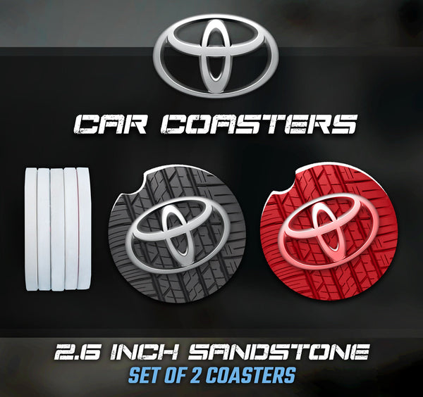 Toyota Car Coasters, Toyota Car Coasters, Toyota Accessories, Toyota Car Coaster