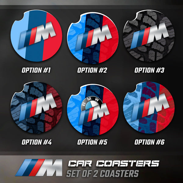 BMW M Car Coasters, BMW Accessories, BMW Car Coaster