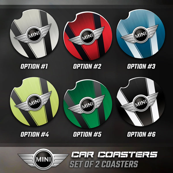 Mini Cooper Car Coasters, Mini Cooper Accessories, Mini Cooper Car Coaster