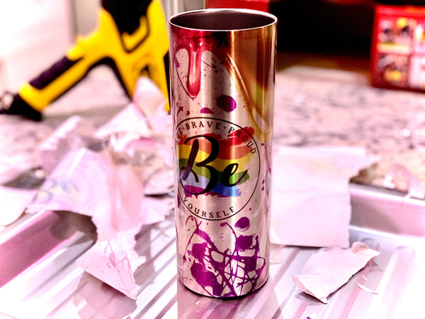 Be You Tumbler, LGBT Tumbler, LGBT Gifts, LGBT Accessories, Pride Tumbler
