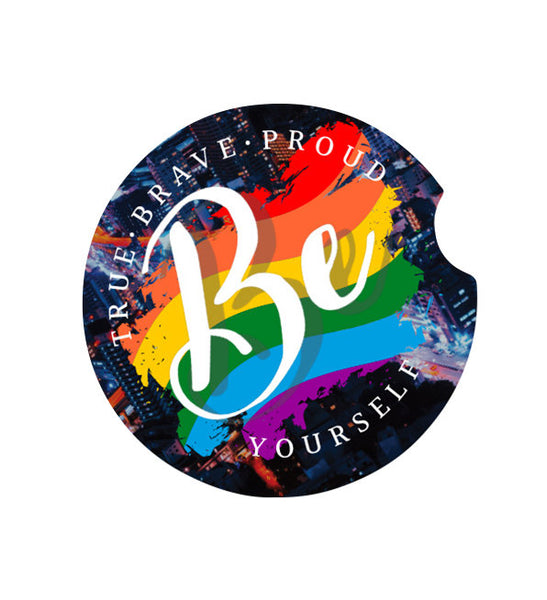 Be You Car Coasters, LGBT Car Coasters, LGBT Accessories, LGBT Gifts