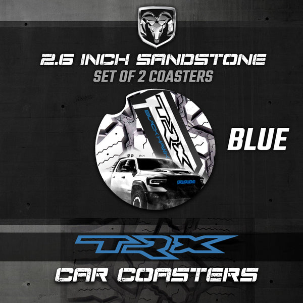 TRX Car Coasters, Ram 1500 Car Coasters, TRX Sandstone Car Coasters, Ram Accessories