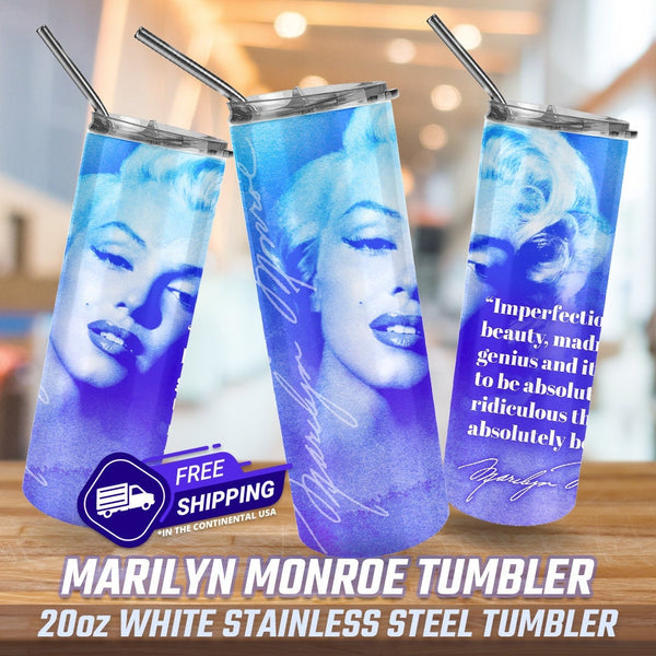 Marilyn Monroe Tumbler, Marilyn Monroe Gifts, Marilyn Monroe Car Coasters