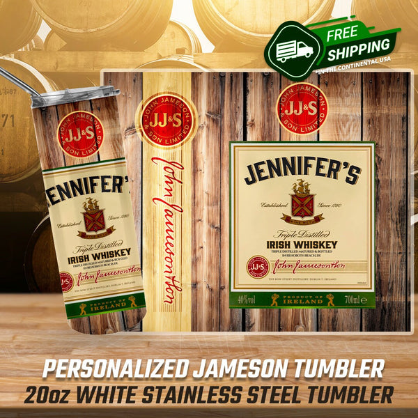 Personalized Jameson Tumbler, Personalized Jameson Gifts