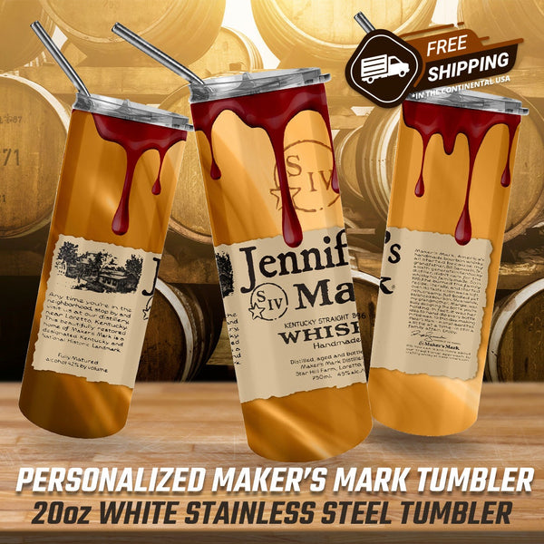 Personalized Maker's Mark Tumbler, Personalized Maker's Mark Gifts