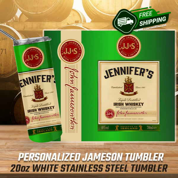 Personalized Jameson Tumbler, Personalized Jameson Gifts