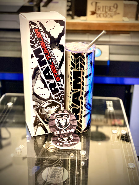 Ram Tumbler, Ram Car Coasters, Ram Gifts, Ram Accessories