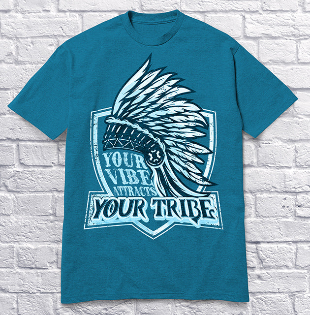 Your Vibe Attracts Your Tribe - Blue