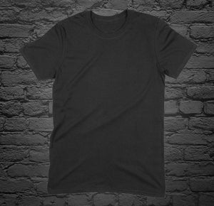 Custom Printed Black T-Shirt
