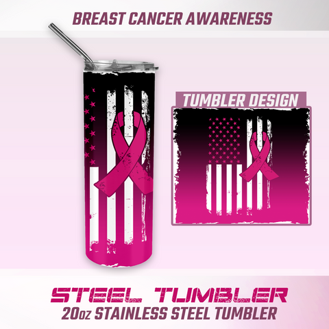 Breast Cancer Awareness Tumbler, Breast Cancer Awareness Coasters