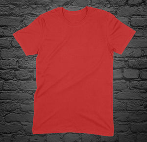 Custom Printed Red T-Shirt