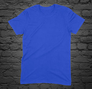 Custom Printed Royal Blue T-Shirt