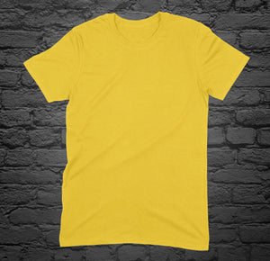Custom Printed Yellow T-Shirt