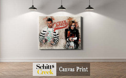 Schitts Creek Wall Decor, Schitts Creek Gifts, Schitts Creek Canvas Print Framed & Ready to Hang, Schitts Creek Wall Hanging