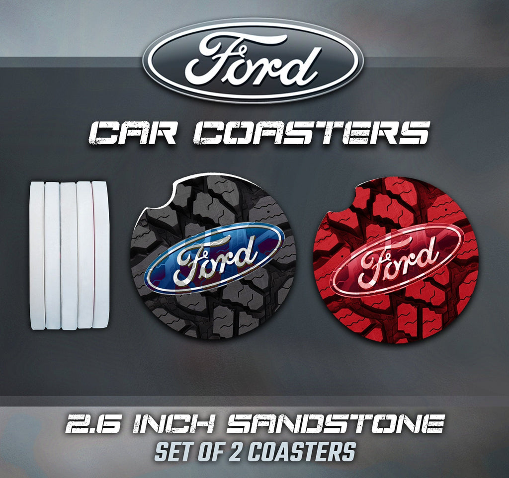 Ford Car Coasters, Ford Accessories – Tribe9Design