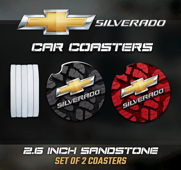 Chevy Silverado Car Coasters, Chevy Silverado Accessories, Chevy Silverado Car Coaster