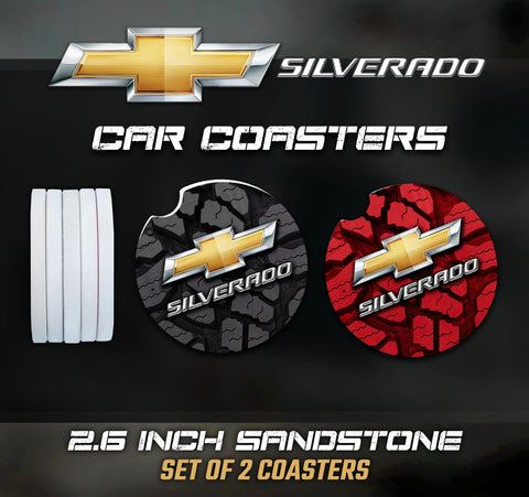 Chevy Silverado Car Coasters, Chevy Silverado Accessories, Chevy Silverado Car Coaster