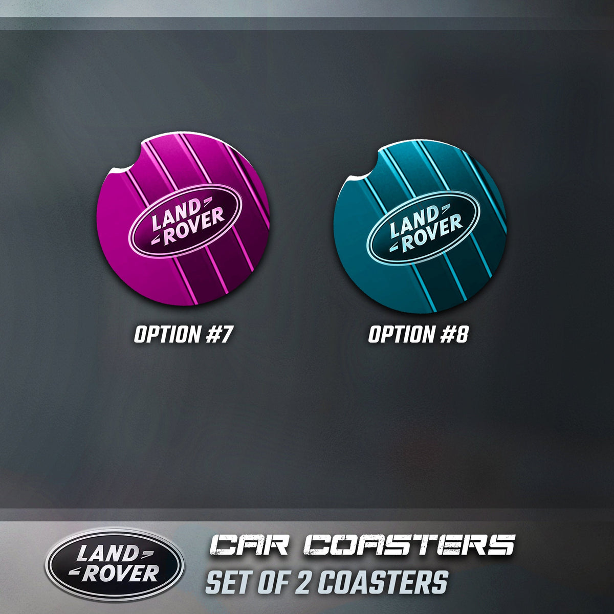 Land Rover Car Coasters, Range Rover Car Coasters, Land Rover Sandston ...