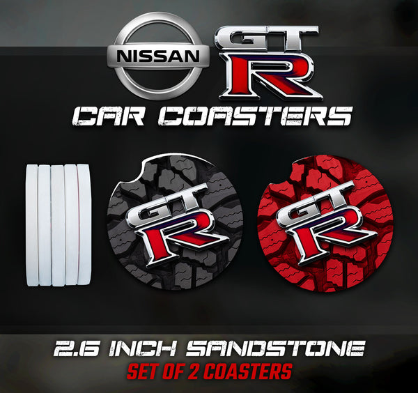 Nissan GTR Car Coasters, Nissan GTR Accessories, Nissan Car Coaster