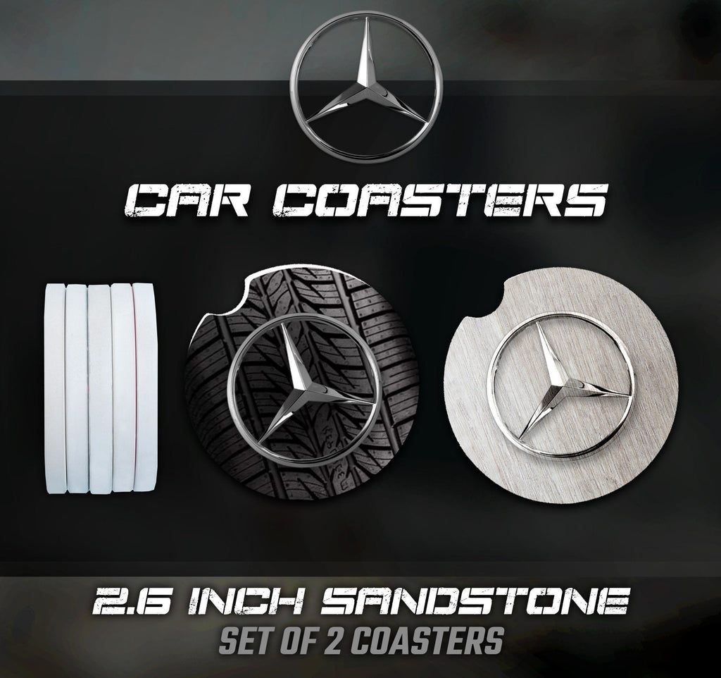 Mercedes Car Coasters, Mercedes Accessories, Mercedes Car Coaster –  Tribe9Design