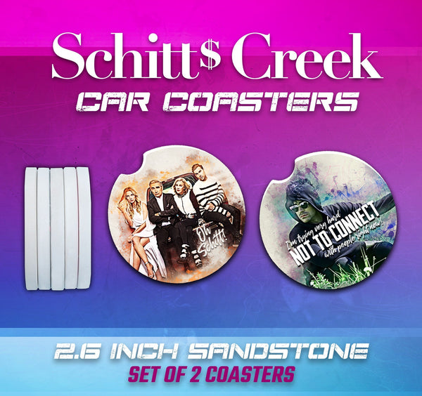 Schitts Creek Car Coasters, Schitts Creek Accessories, Schitts Creek Car Coaster